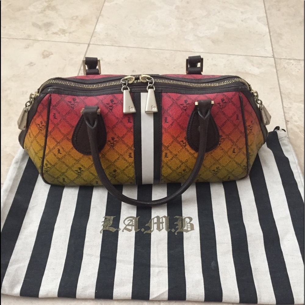 L.A.M.B. Ombré Rasta Esquival Satchel